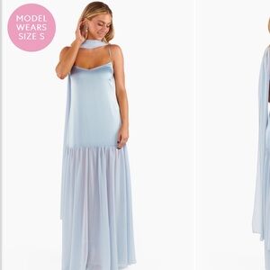 Show Me Your MuMu Light Blue Maxi Dress